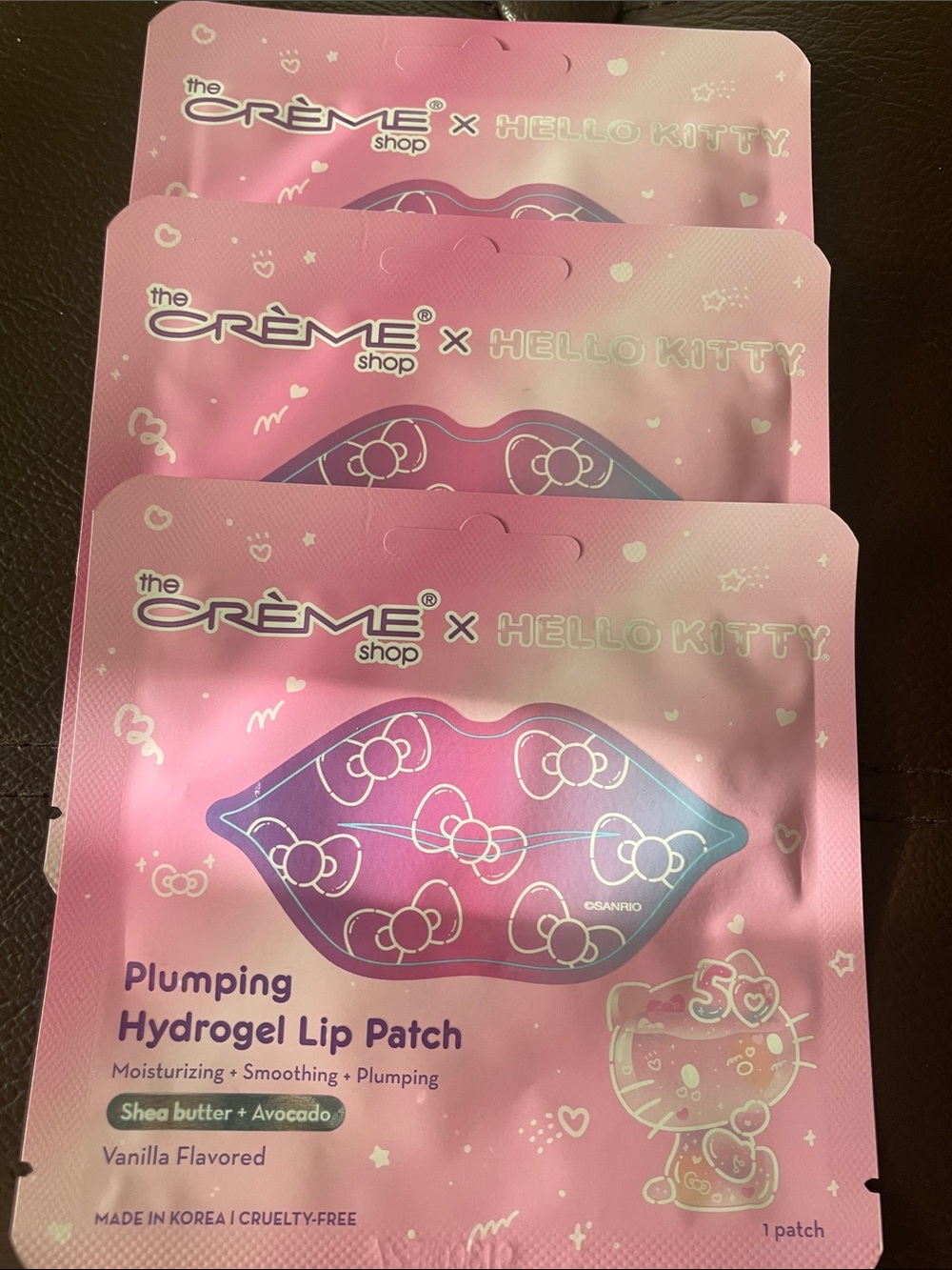 🎉🎉 5/$15 the Crème Shop x Hello Kitty Pink Plumping Hydrogel Lip Patch